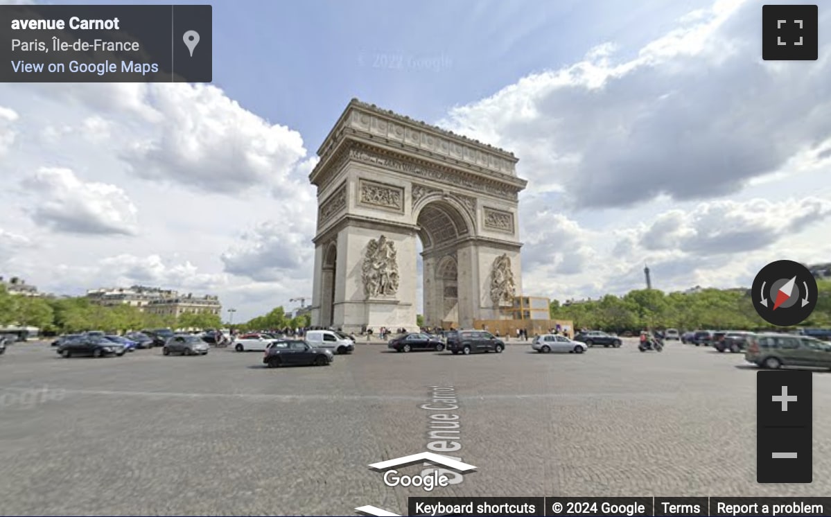 Street View image of Paris, France