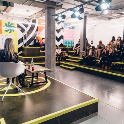 Interior of 18 Finsbury Square, Huckletree Shoreditch