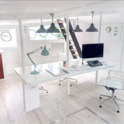 Interior of Lightship 95 Orchard Place, Bow Office, Trinity Buoy Wharf