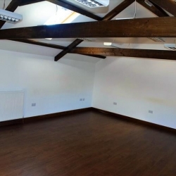 Interior of The Threshing Barn and the Stable Yard offices, Woodhayes