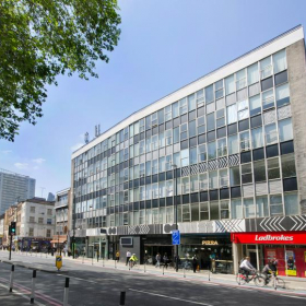 Exterior view of E1 Studios, Whitechapel Road. Click for details.