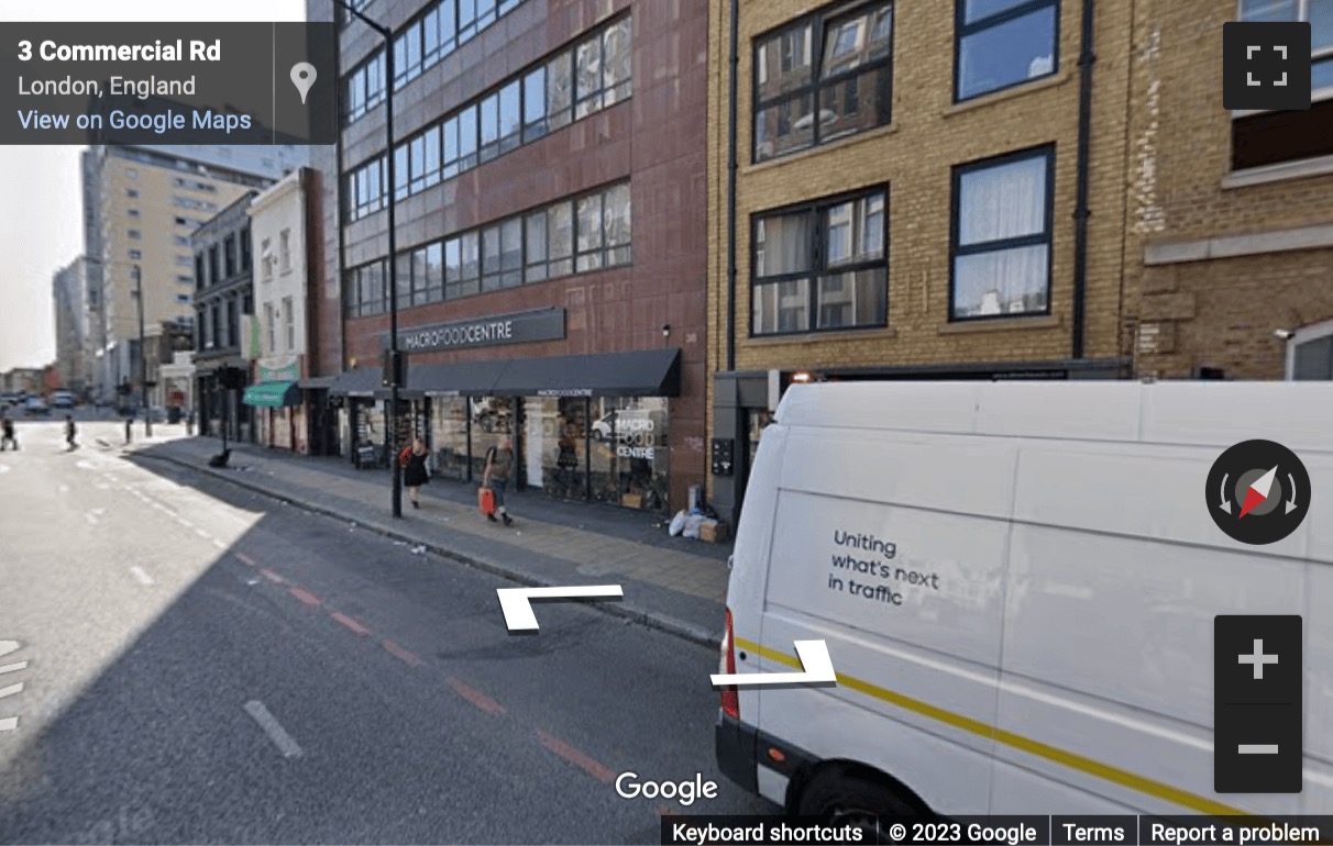 Street View image of 38-40 Commercial Road, Central London, E1