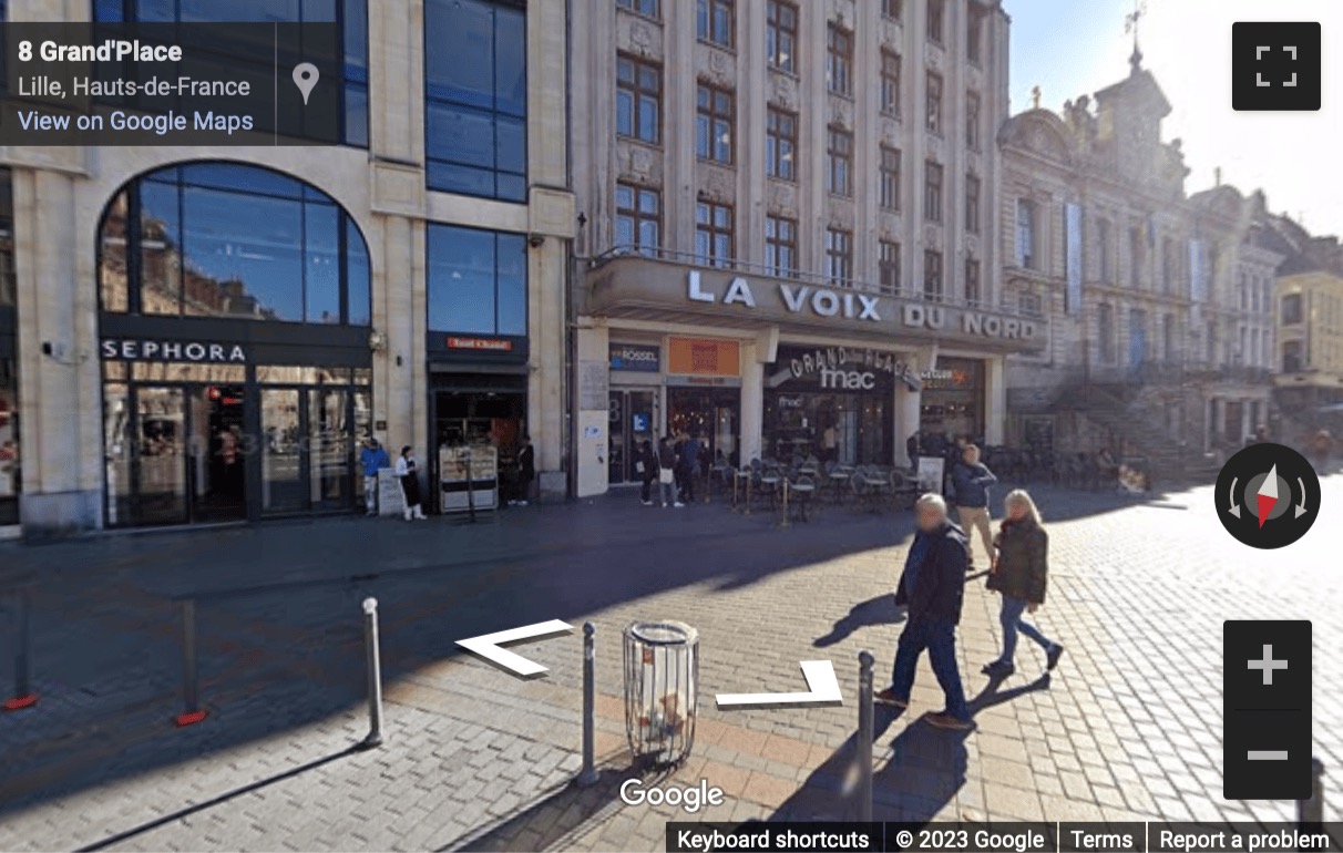 Street View image of 16, Place du Général de Gaulle, Lille, Nord, France