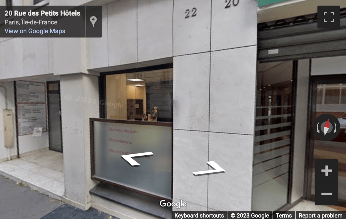 Street View image of 20-22 Rue de Petits Hotels, Paris, Paris Ile de France