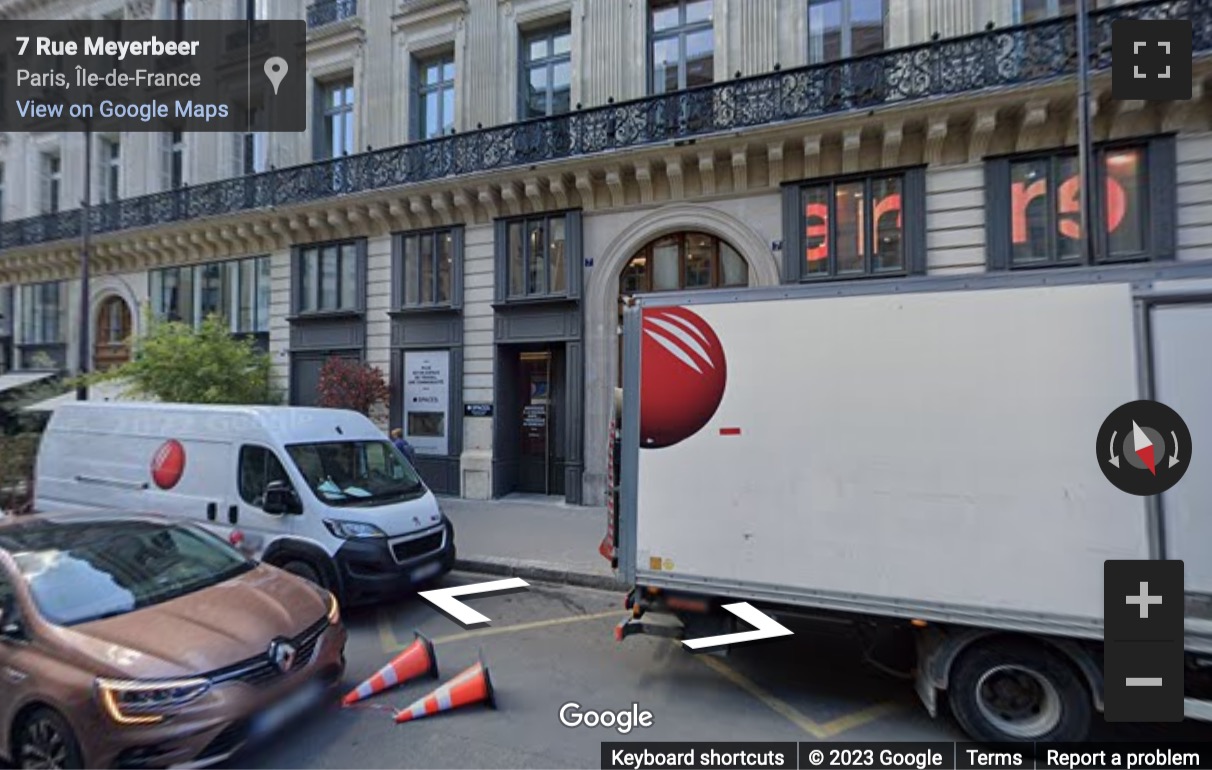 Street View image of 7 rue Meyerbeer, Spaces Opéra Garnier, Paris, Paris Ile de France