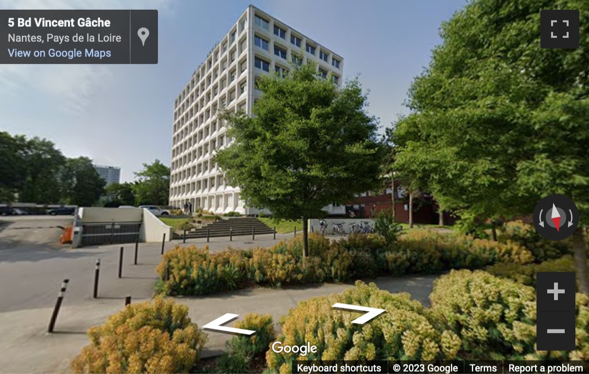 Street View image of 5 Boulevard Vincent Gâche, Nantes, Loire-Atlantique, France