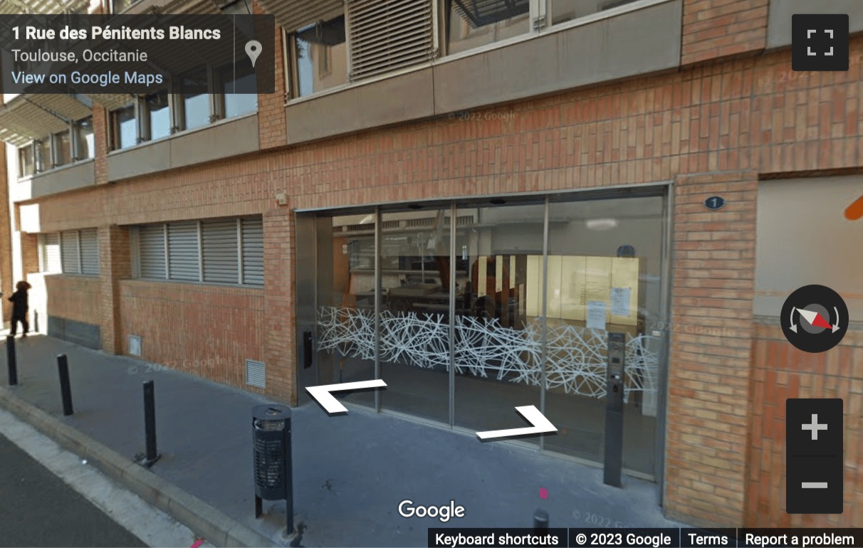 Street View image of 1 rue des pénitents blancs, Toulouse, Haute-Garonne, France