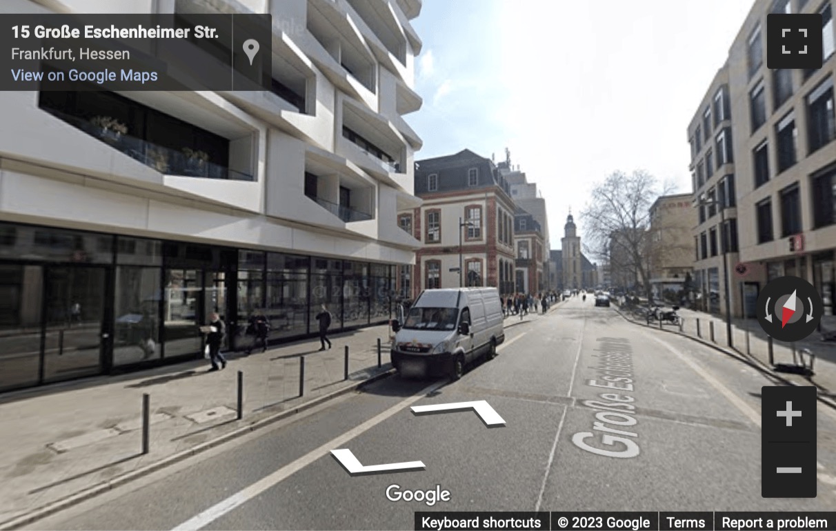 Street View image of Thurn-und-Taxis-Platz 6, Frankfurt, Hessen, Germany