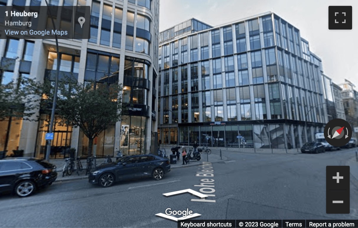 Street View image of Hohe Bleichen 8, Hamburg, Schleswig Holstein, Germany