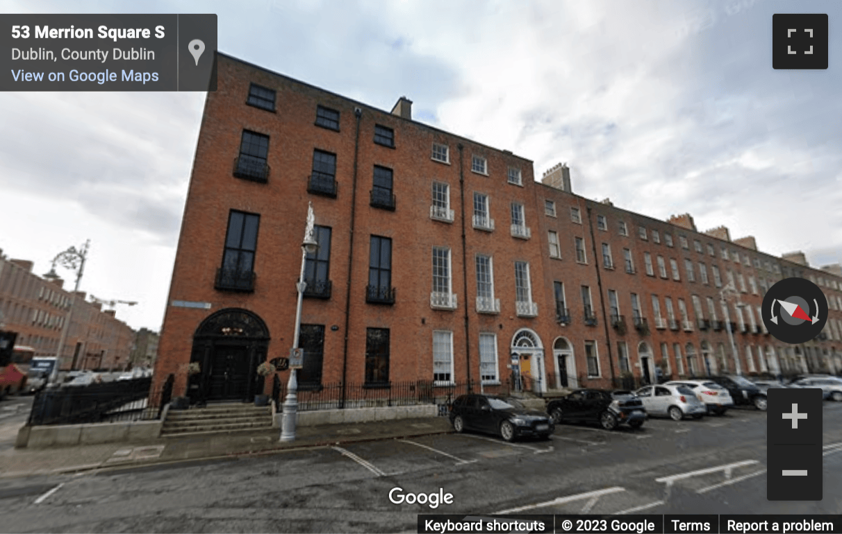 Street View image of The Wilde, 53 Merrion Square South, Dublin, Ireland