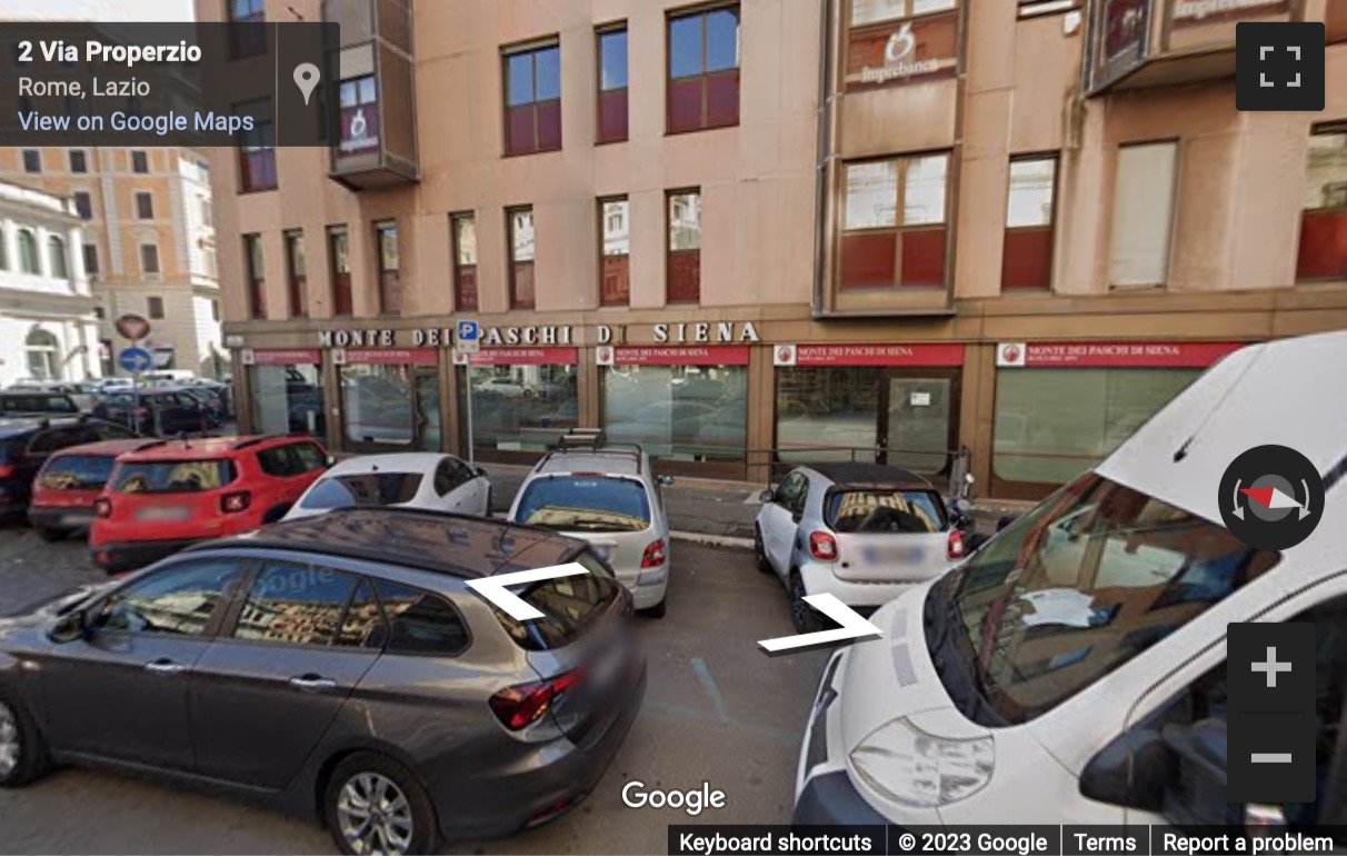 Street View image of Via Properzio, 5, 4th floor, Prati, Rome, Italy