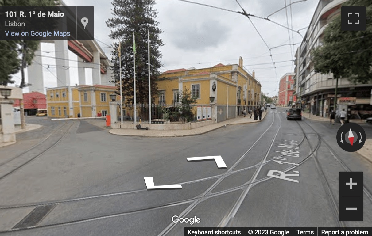 Street View image of Museu Da Carris, Estação De Santo Amaro, R. 1º De Maio, 103, Lisbon