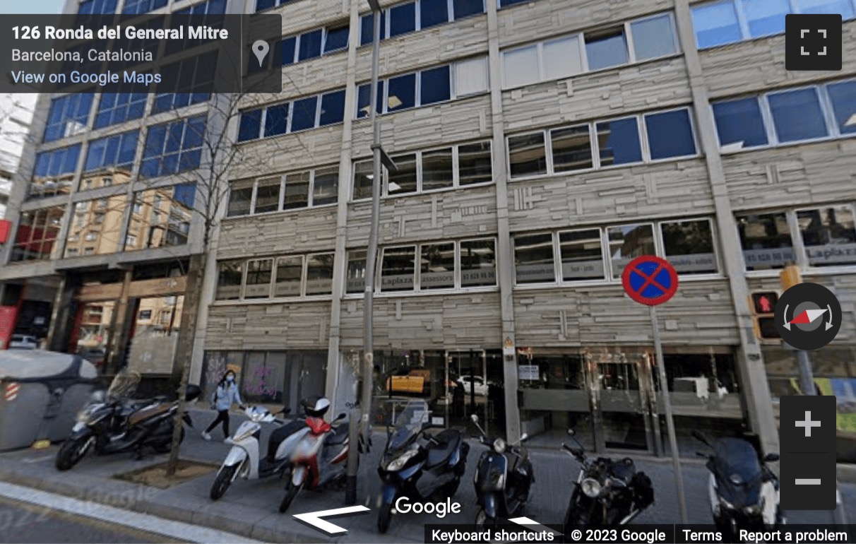 Street View image of Ronda General Mitre, 126, 6ª, Barcelona, Spain