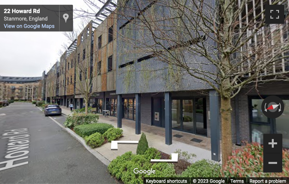 Street View image of Stanmore Business & Innovation Centre, Howard Road, Harrow, Greater London, HA7, UK