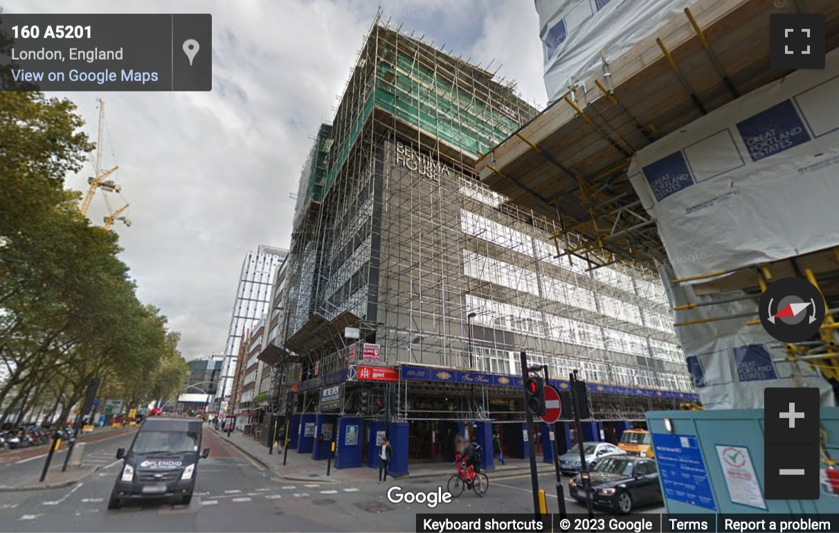 Street View image of Bentima House, 168-172 Old Street, Central London, EC1V