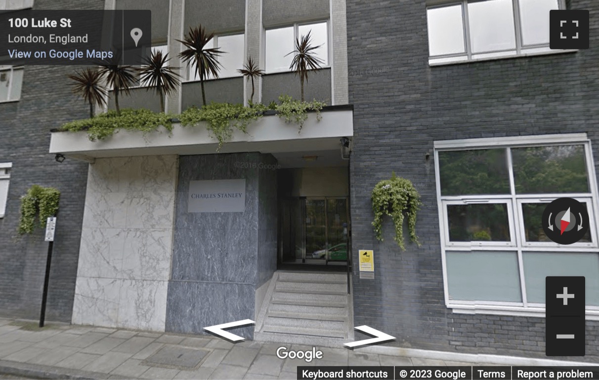 Street View image of 25 Luke Street, Central London, SW3, UK