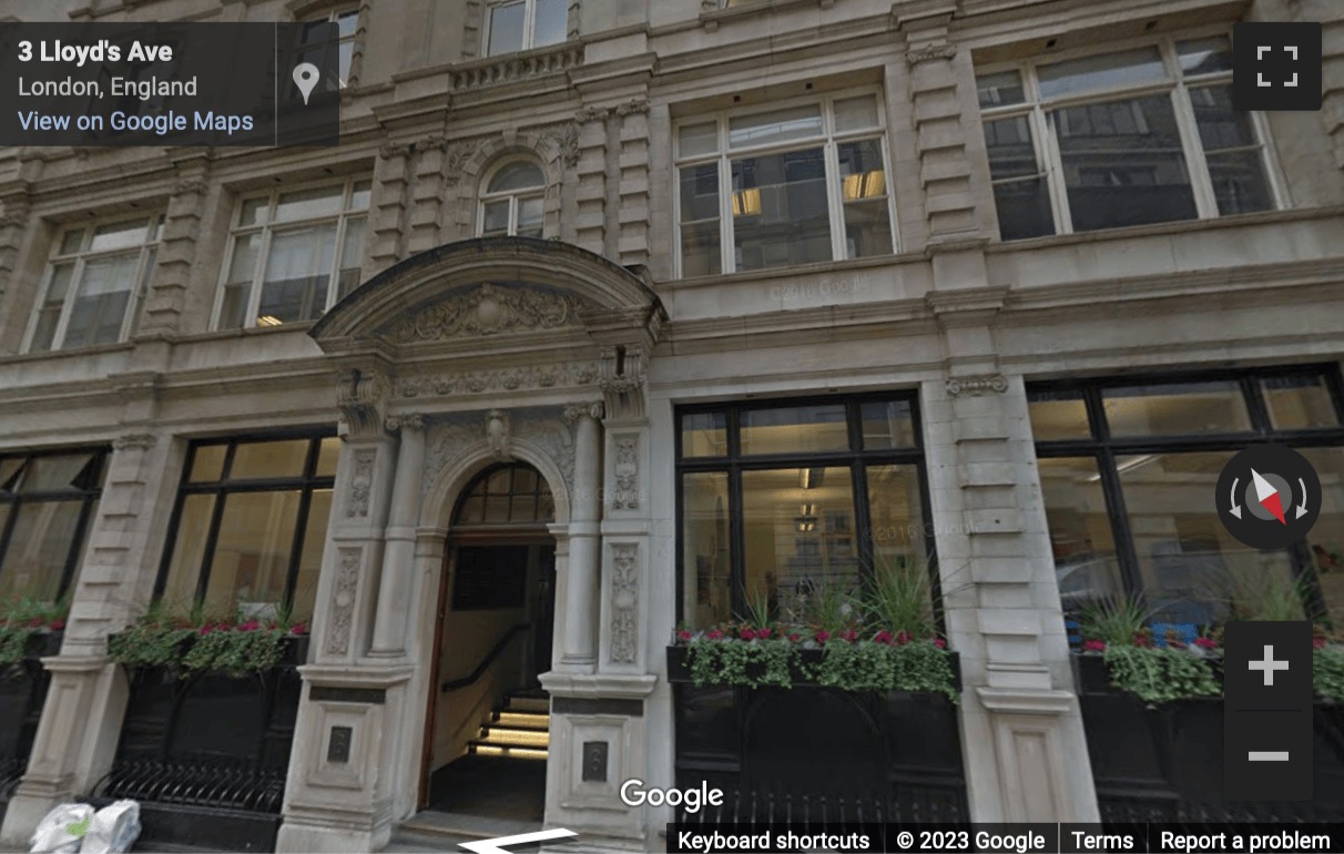 Street View image of 6 Lloyds Avenue, Central London, EC3N