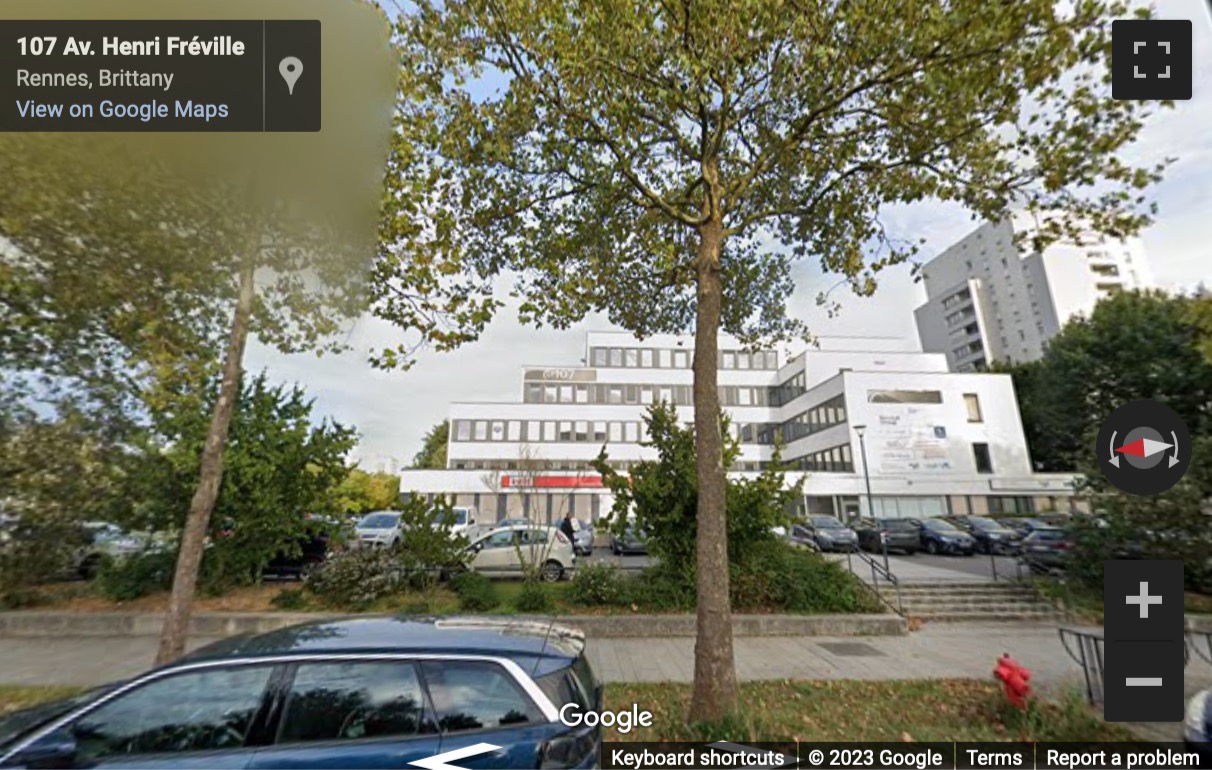 Street View image of Rennes, Le 107, 107 avenue Henri Fréville, CS10704, Rennes, Ille-et-Vilaine