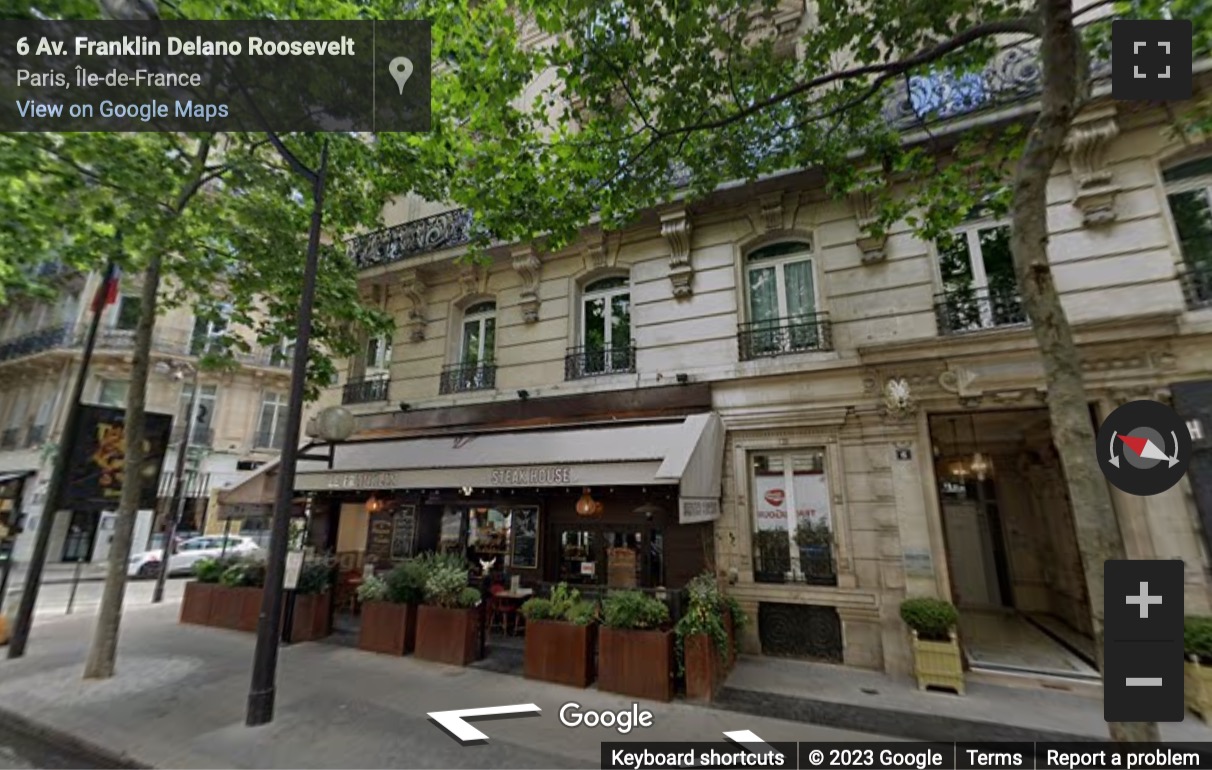 Street View image of Paris Rond-Point Des Champs Elysées, 6 avenue Franklin D. Roosevelt