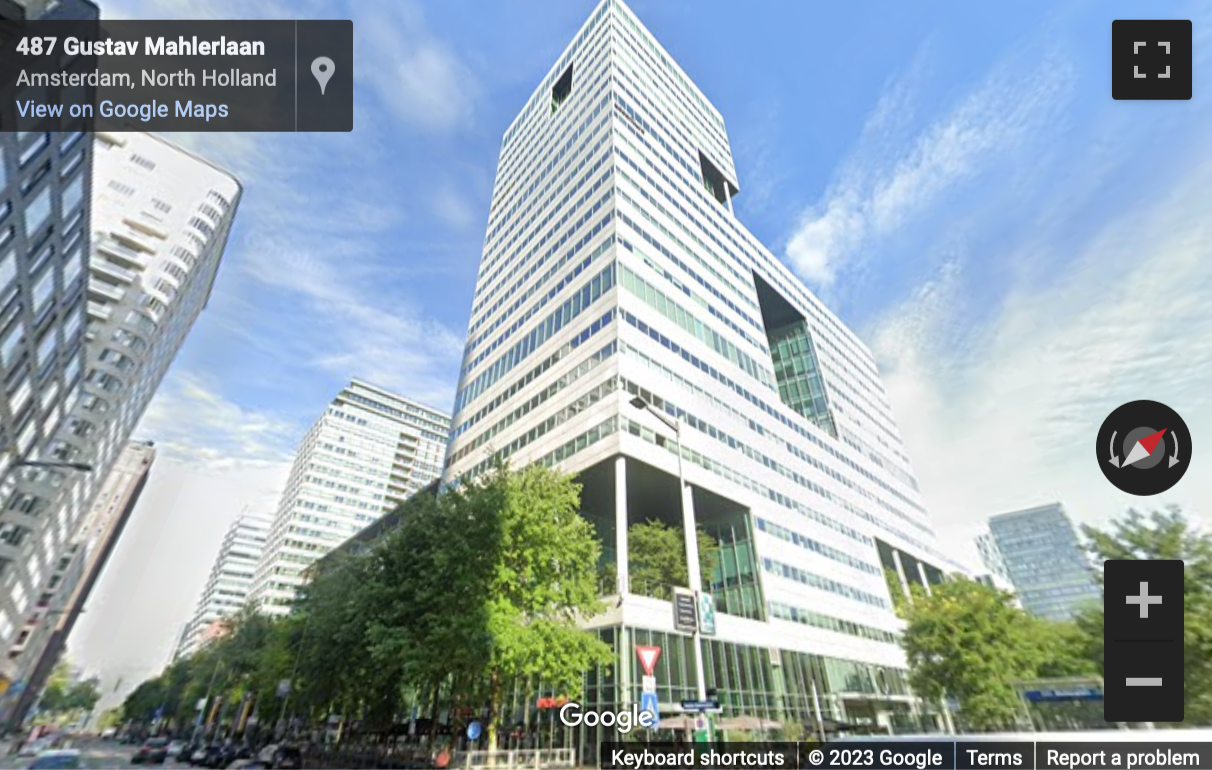 Street View image of 28 Gustav Mahlerplein, South Axis ITO Tower, Amsterdam, North Holland