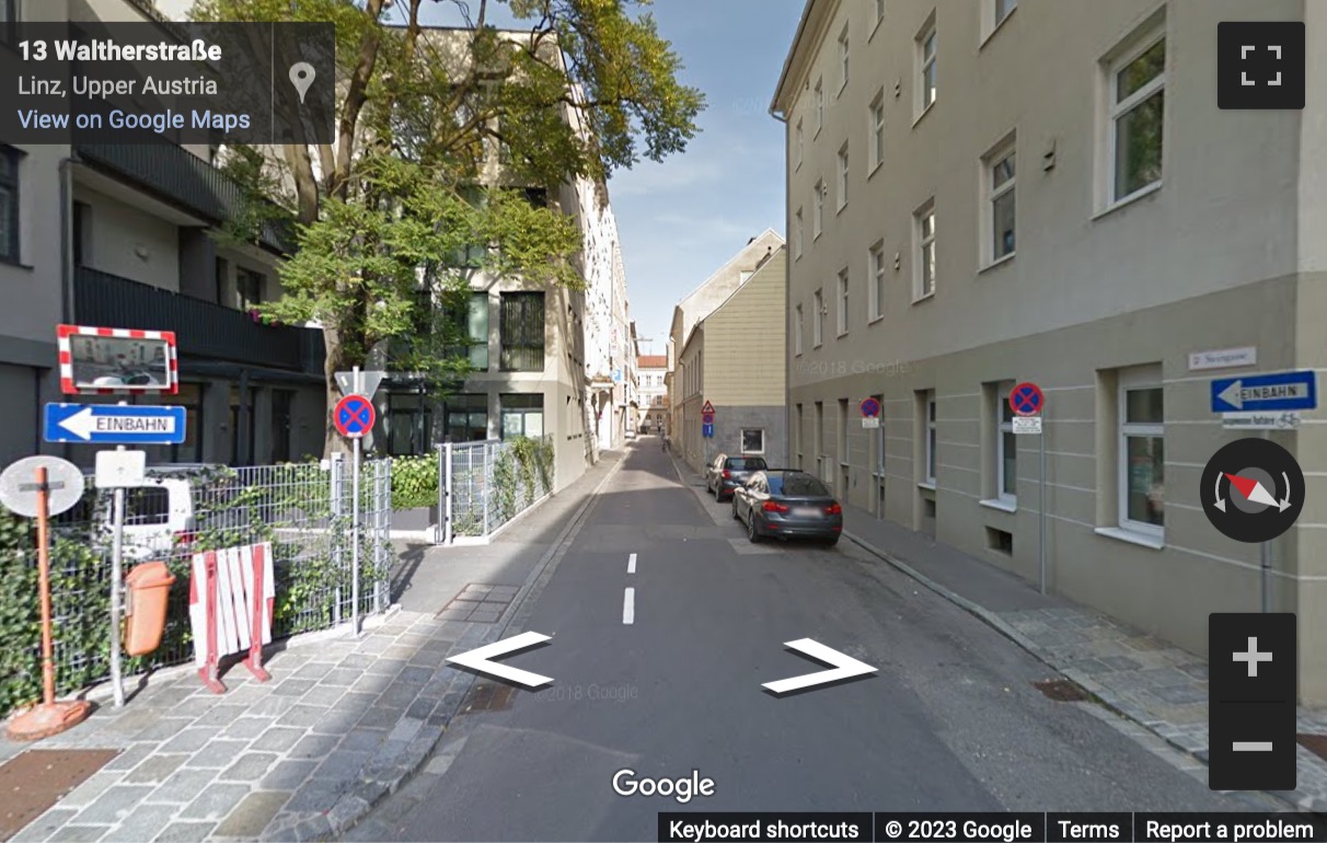 Street View image of Steingasse 6a, Linz