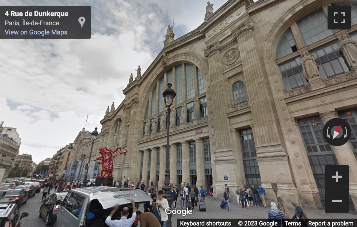 Street View image of Gare du Nord, 14 Rue de Dunkerque, Paris