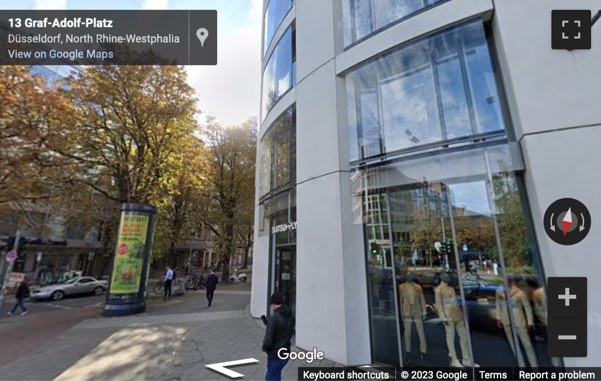 Street View image of Konigsallee 61, Dusseldorf, North Rhine-Westphalia