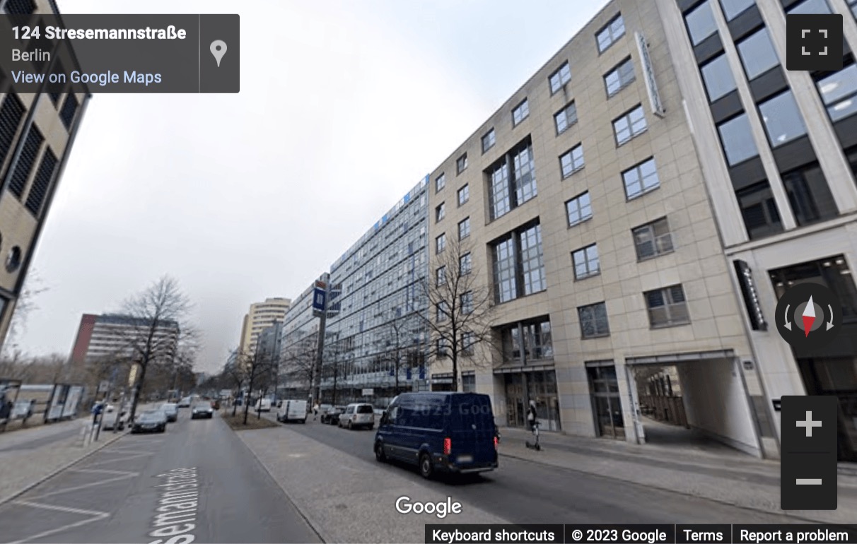 Street View image of Stresemannstraße 123, Berlin, Brandenburg