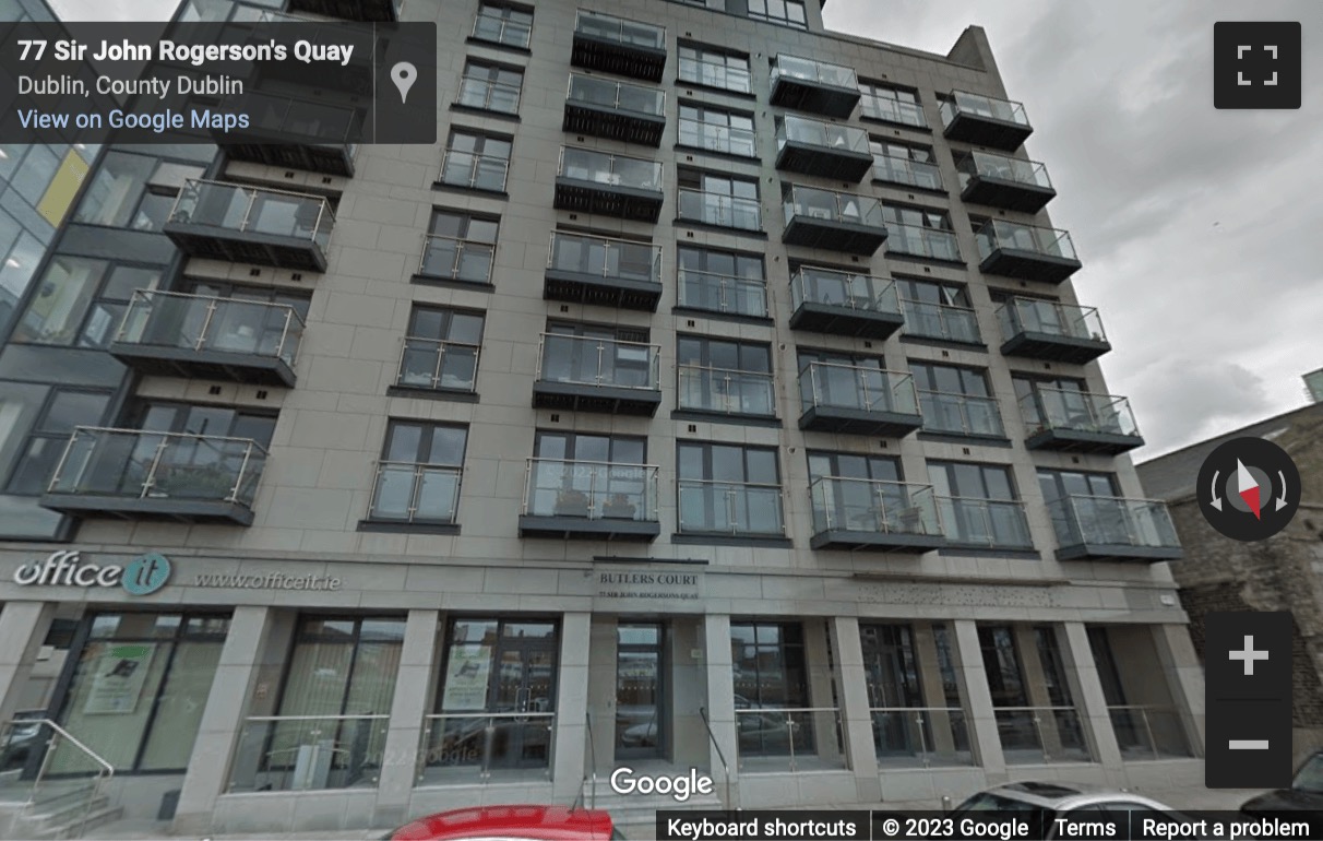 Street View image of 77 Sir John Rogerson’s Quay, Grand Canal Docklands, Dublin