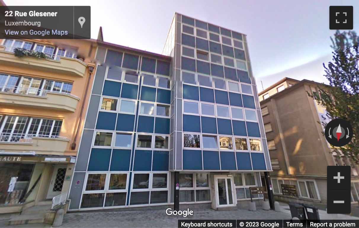 Street View image of Rue Glesener 21, Luxembourg