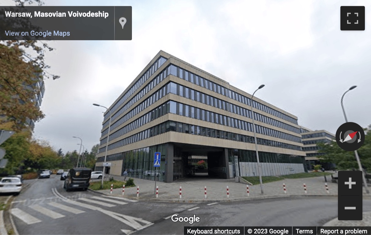 Street View image of Park Rozwoju, Konstruktorska 12A Street, Warsaw 02-673