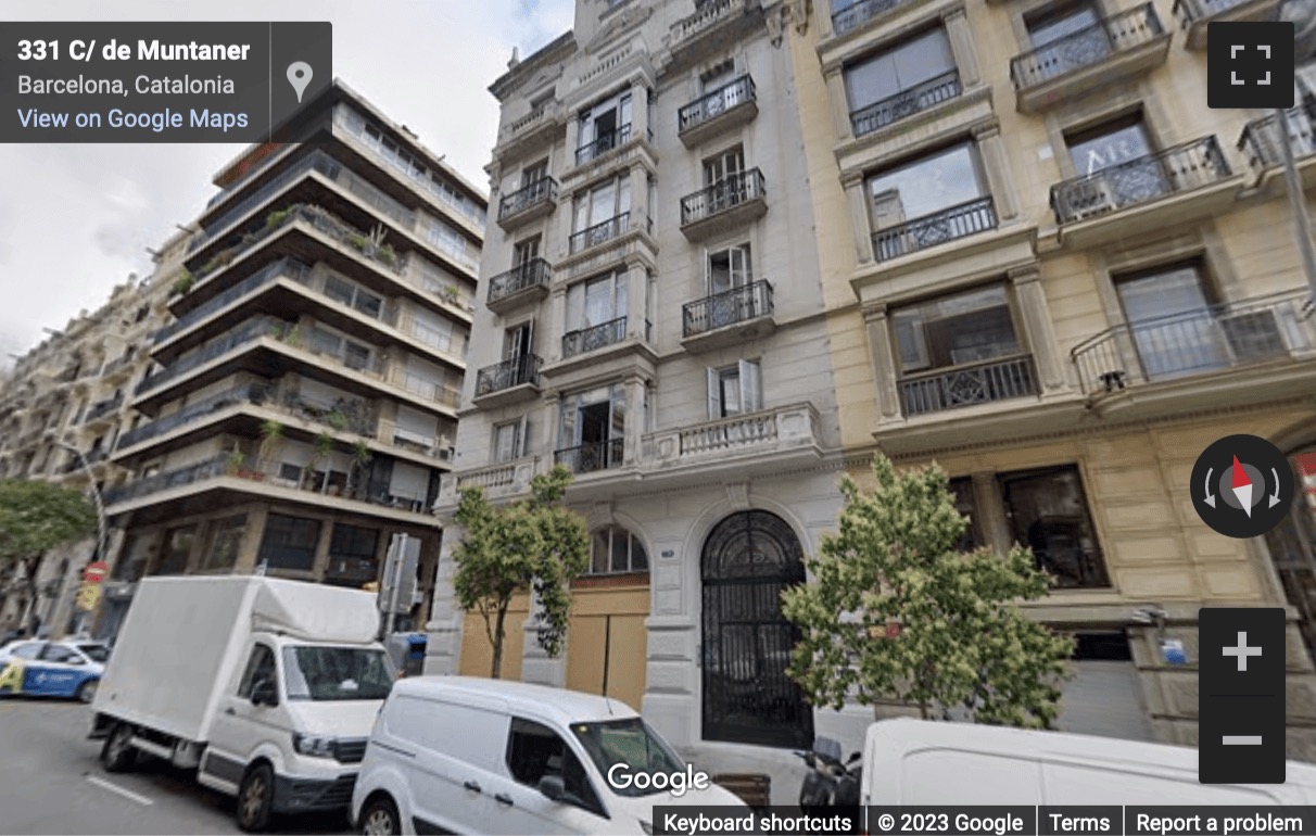 Street View image of Muntaner 328, Entresuelo Segunda, Barcelona