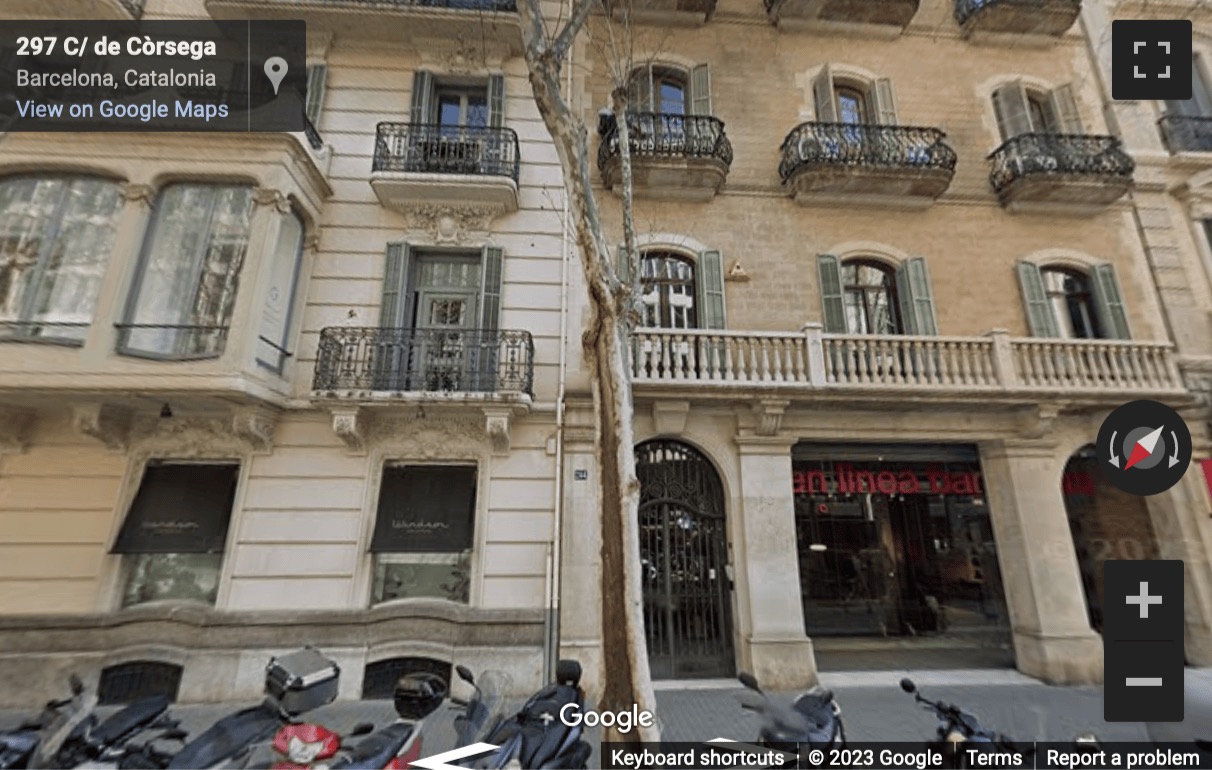 Street View image of C/Corsega 284, 1 piso, Eixample, Barcelona