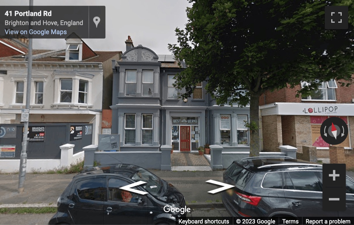 Street View image of West Werks, 41-43 Portland Road, Hove, East Sussex