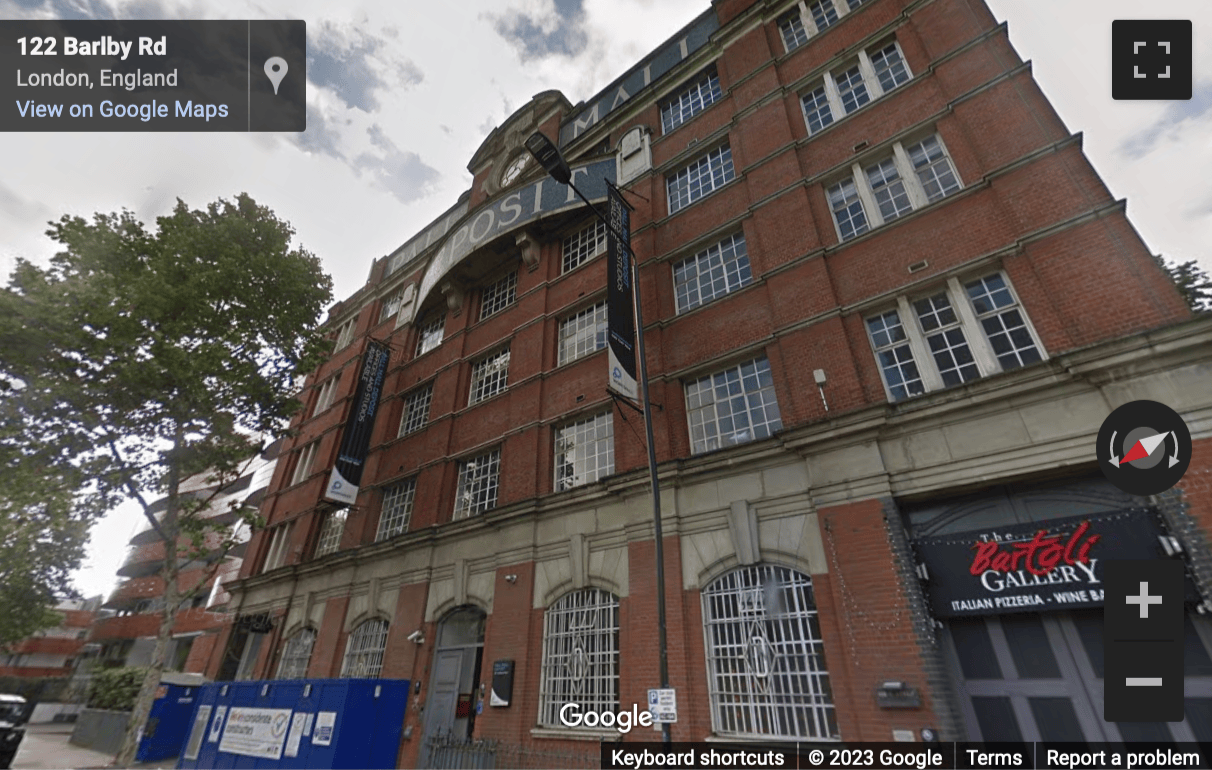 Street View image of Pall Mall Deposit, 124-128 Barlby Road, London, Royal Borough of Kensington and Chelsea