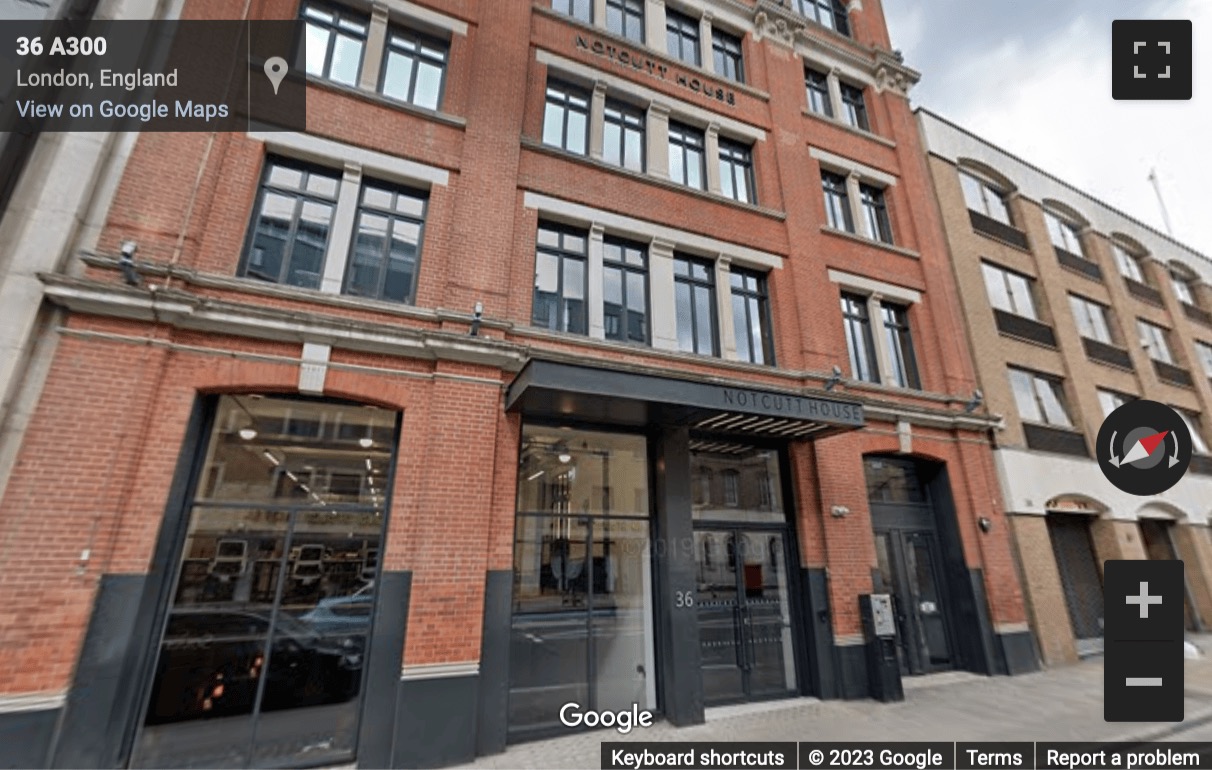 Street View image of Notcutt House, 36 Southwark Bridge Road, London, London Borough of Southwark