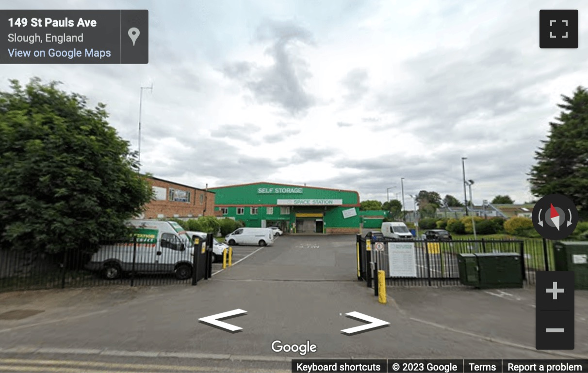 Street View image of Space Station Self Storage, 149 St Paul’s Avenue, Slough, Berkshire