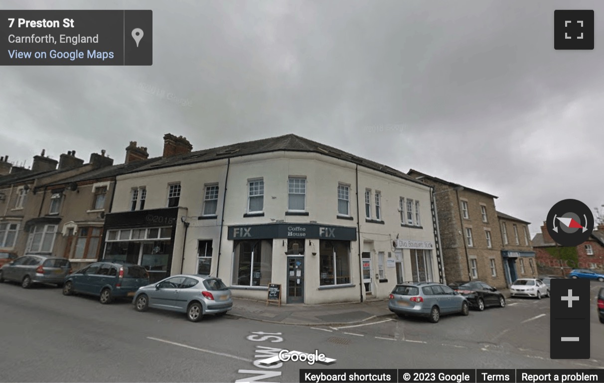 Street View image of Carnforth Business Hub, 2 New Street, Carnforth, Lancashire