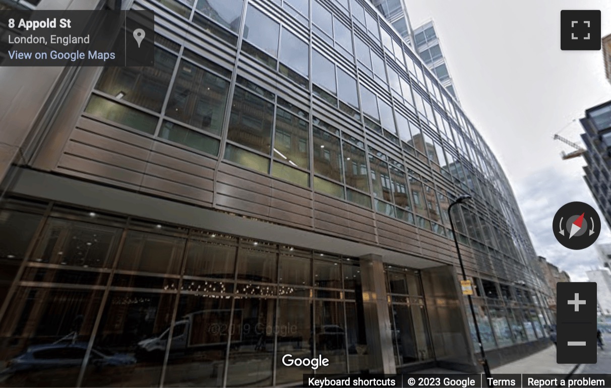 Street View image of Mindspace, 9 Appold St, London, United Kingdom