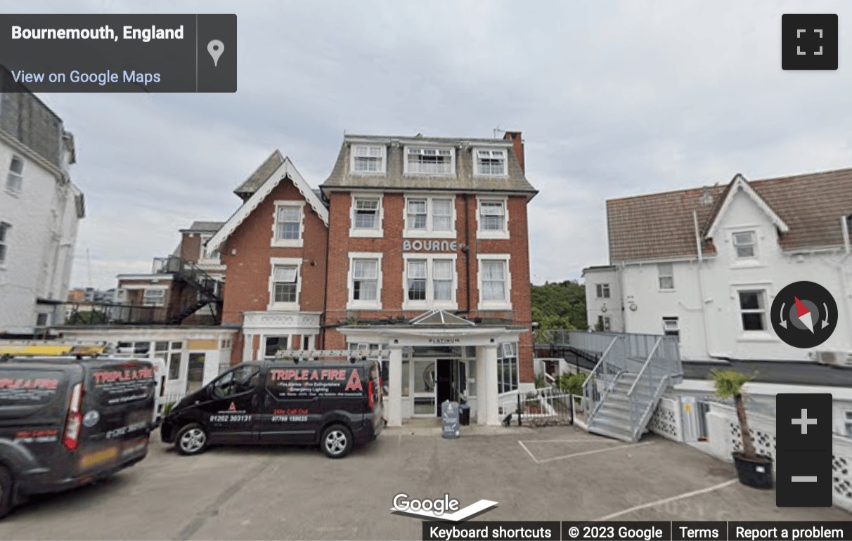 Street View image of Bourne Villa, Exeter Park Road, Bournemouth, Dorset