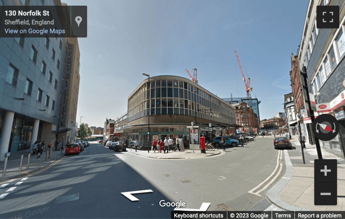 Street View image of 18-20 Union Street, Sheffield, South Yorkshire