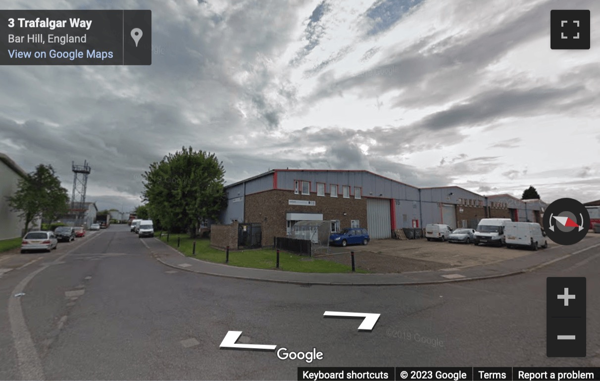 Street View image of 16, Trafalgar way, Bar Hill, Cambridge