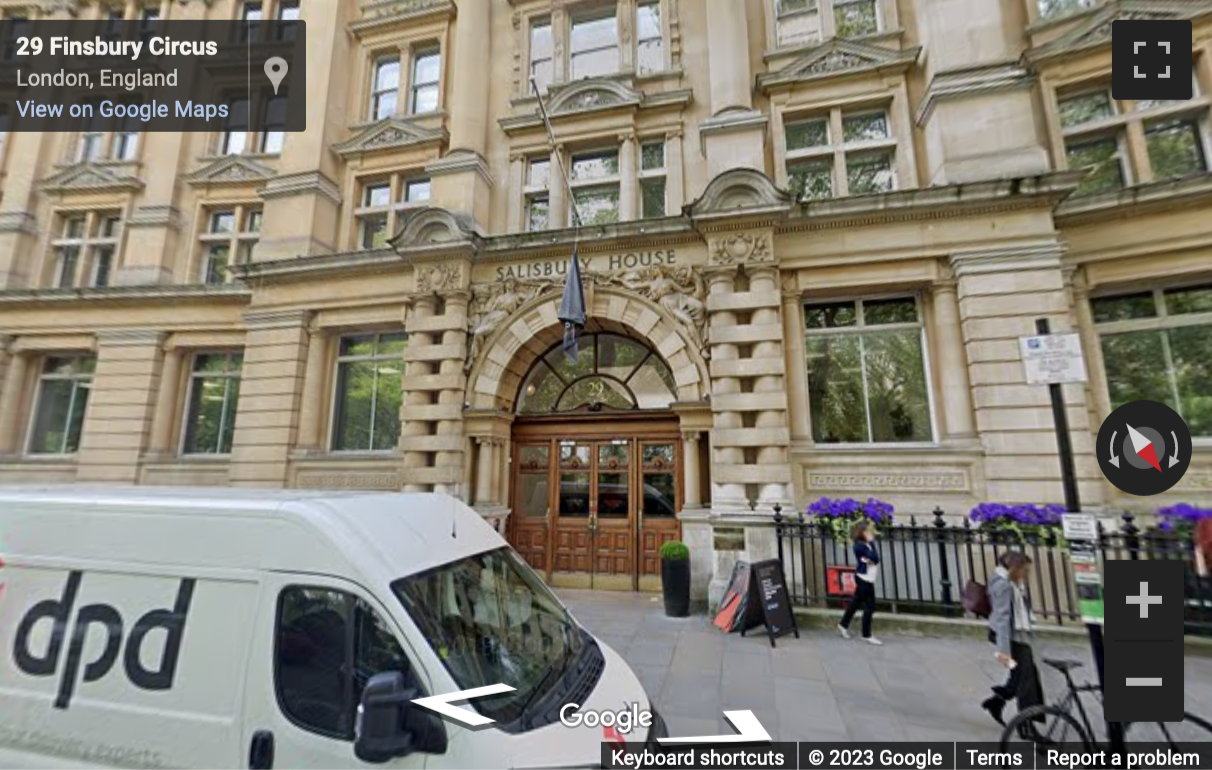 Street View image of Salisbury House, Finsbury Circus