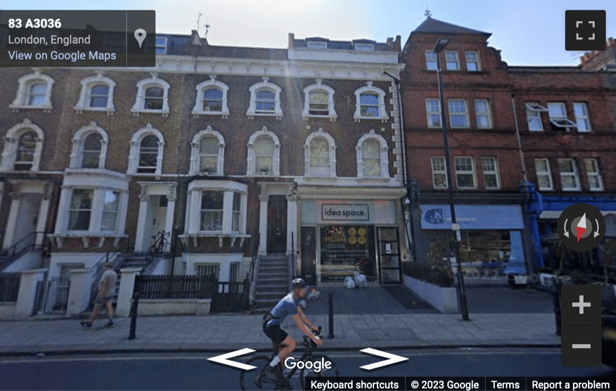 Street View image of 83 Lavender Hill, Clapham Junction, Wandsworth