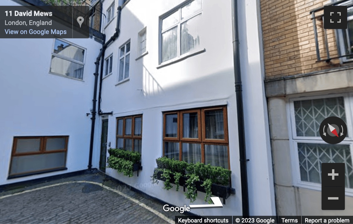 Street View image of 12 David Mews, Marylebone, London