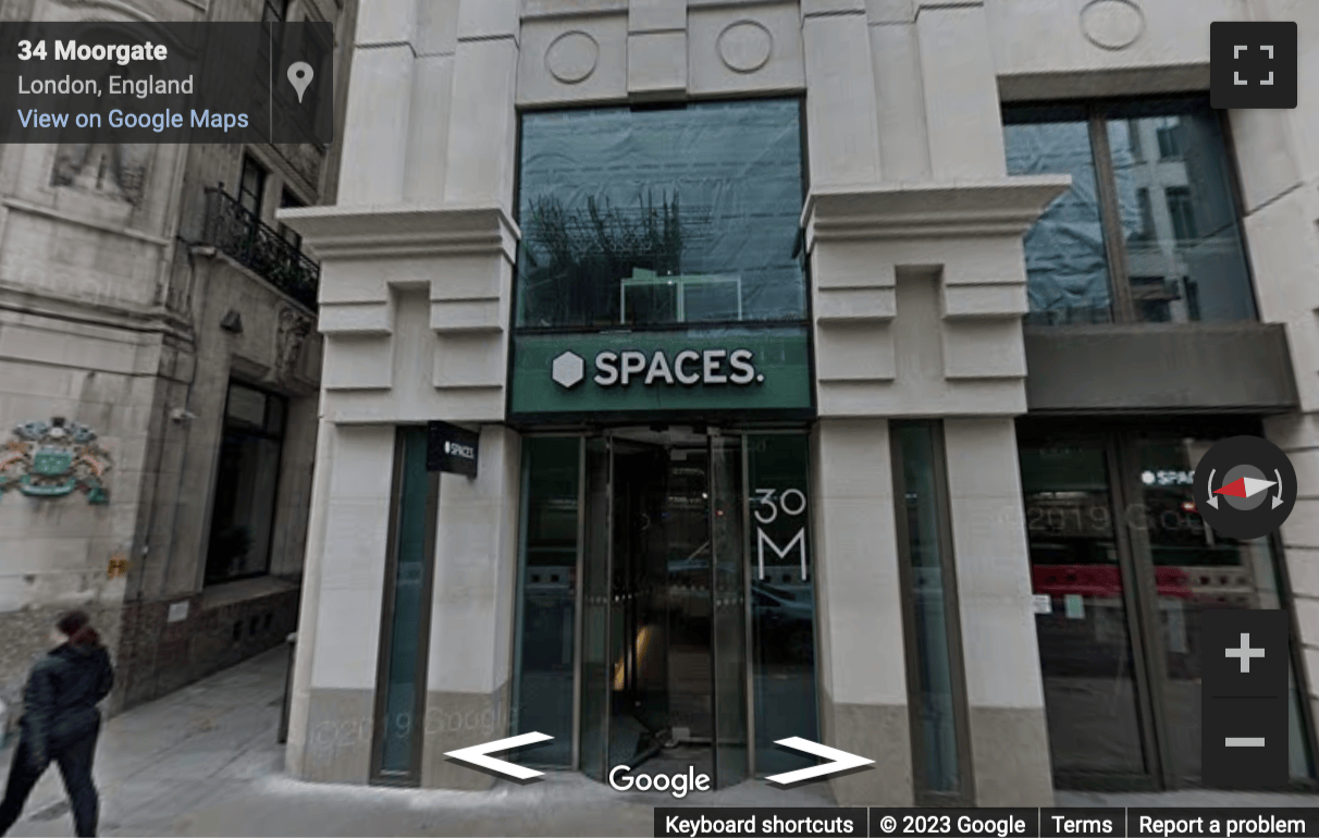 Street View image of 30 Moorgate, London, City of London County