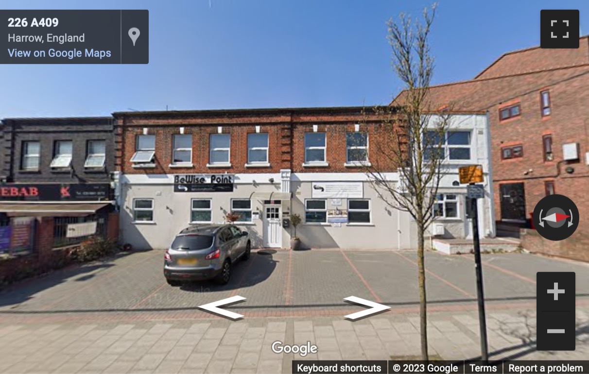 Street View image of 221-227 High Road, Harrow