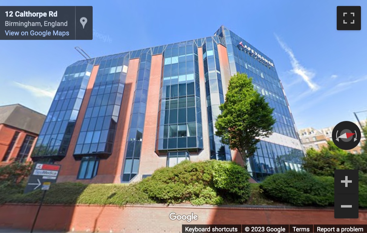 Street View image of Calthorpe Road, Edgbaston, Birmingham