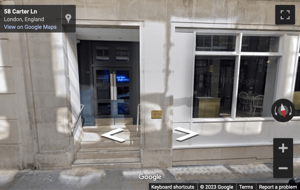 Street View image of 71-73 Carter Lane, London