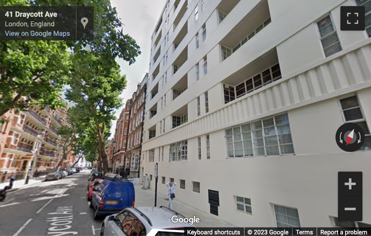 Street View image of 31 Draycott Avenue, Chelsea